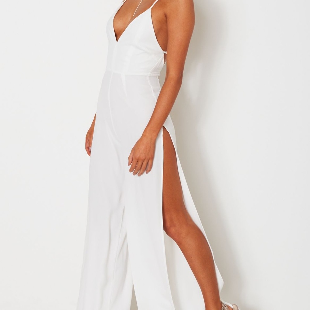 White Fox Austin Split Jumpsuit